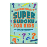 Super Sudoku for Kids pages with answer pages and clean layouts