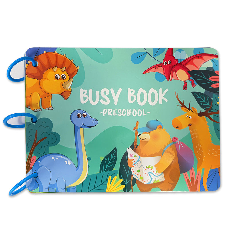Animal Theme Busy Book for Preschool cover