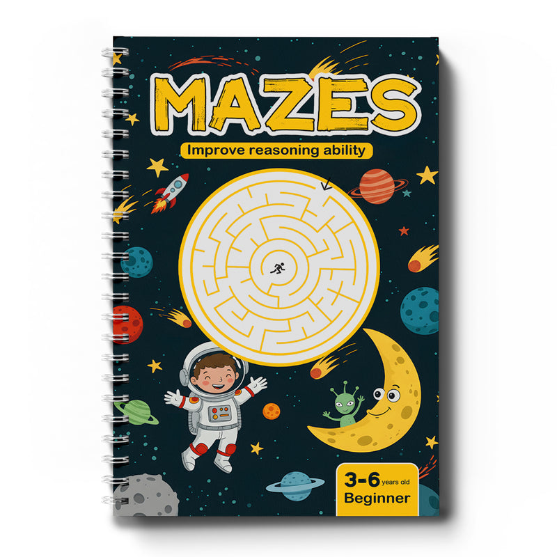 Mazes Beginner Space Reasoning workbook cover