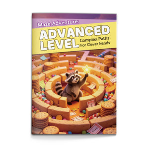 Advanced Maze Activity Workbook, Complex Puzzle Practice for Focus, Logic Skills, Hand Control and Strategic Thinking