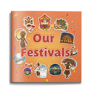 Our Festivals culture picture book for kids cover