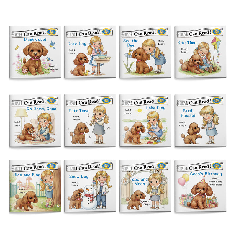 Coco Early Reader Storybook Set, 12-Book Phonics and First Reading Picture Book Collection for Kids