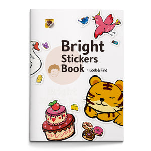 Bright Stickers Book Look and Find cover