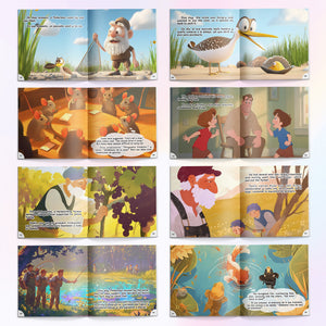 Bilingual Storybook Collection: 5-Book Set main cover and printed book set view, image 1, bundle ISBN 9798900666990