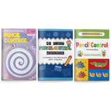 Kongbi01 + Pencil Control Early Tracing Workbook + Kids Pencil Control Practice Book: 3-Book Set main cover and printed book set view, image 1, bundle ISBN 9798900663227