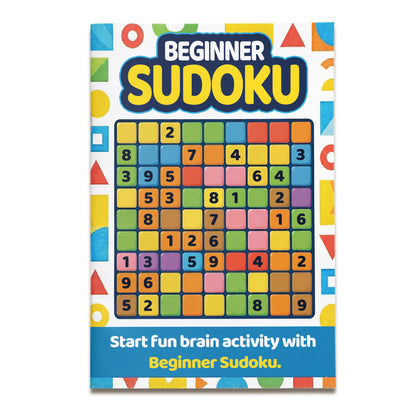 Beginner Sudoku Puzzle Books Color Grid Logic Set covers