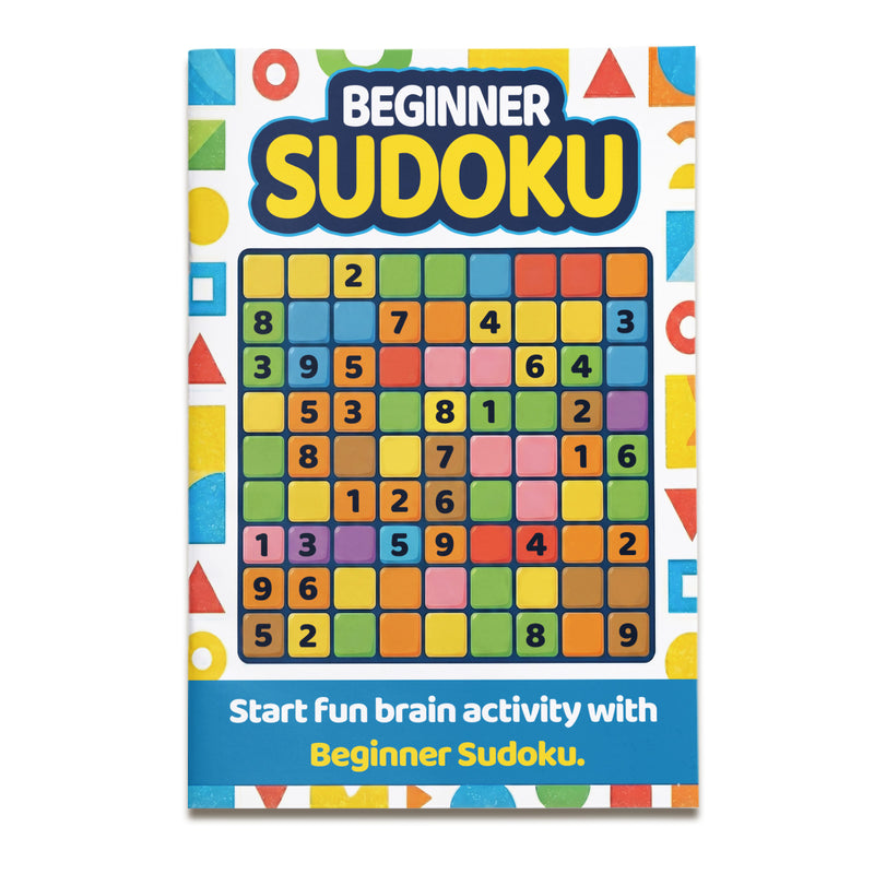 Beginner Sudoku Puzzle Books Color Grid Logic Set covers