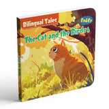 The Cat and the Birds English-Spanish bilingual fable book cover