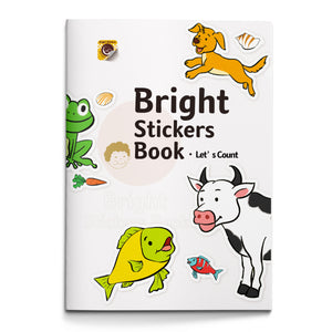 Bright Stickers Book Let's Count cover