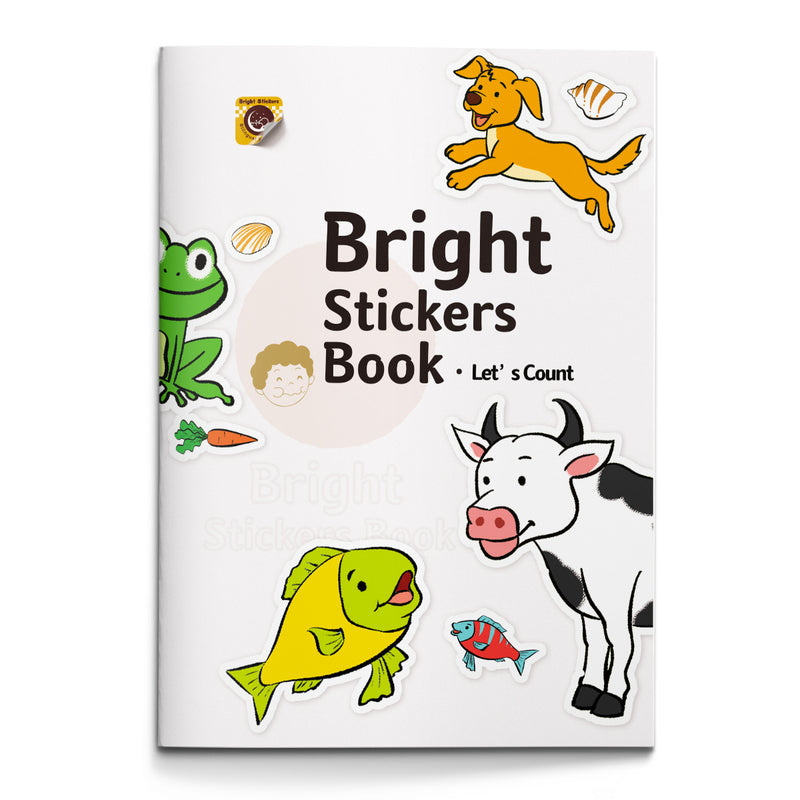Bright Stickers Book Let's Count cover