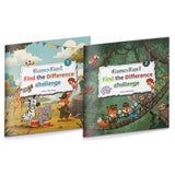 Games Fun Find the Difference Challenge Bo + Games Fun Find the Difference Puzzle Chall: 2-Book Set main cover and printed book set view, image 1, bundle ISBN 9798904661540