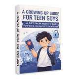 Growing-Up Guide for Teen Guys product image 5 showing printed book details for screen-free reading and learning