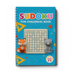 Progressive sudoku challenge pages for number puzzle practice
