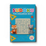 Progressive sudoku challenge pages for number puzzle practice