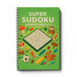Children's sudoku logic book with gradual difficulty pages