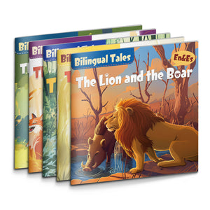 Bilingual Storybook Collection: 5-Book Set main cover and printed book set view, image 1, bundle ISBN 9798900665924
