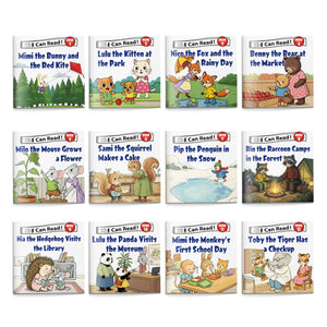 Kid Can Read 12-book animal adventure early reader set for kids cover