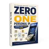 Standing product view of Zero to One Personal IP printed guide