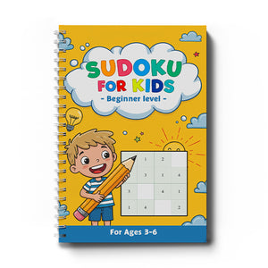 Beginner to challenge sudoku workbook set for children