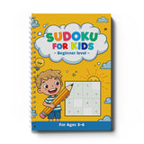 Sudoku for Kids Workbook , 4-Level Logic Puzzle Collection for Ages 3–12+, Beginner to Challenge Sudoku Practice, Number Reasoning, Focus Training, Problem-Solving, and Brain-Building Fun