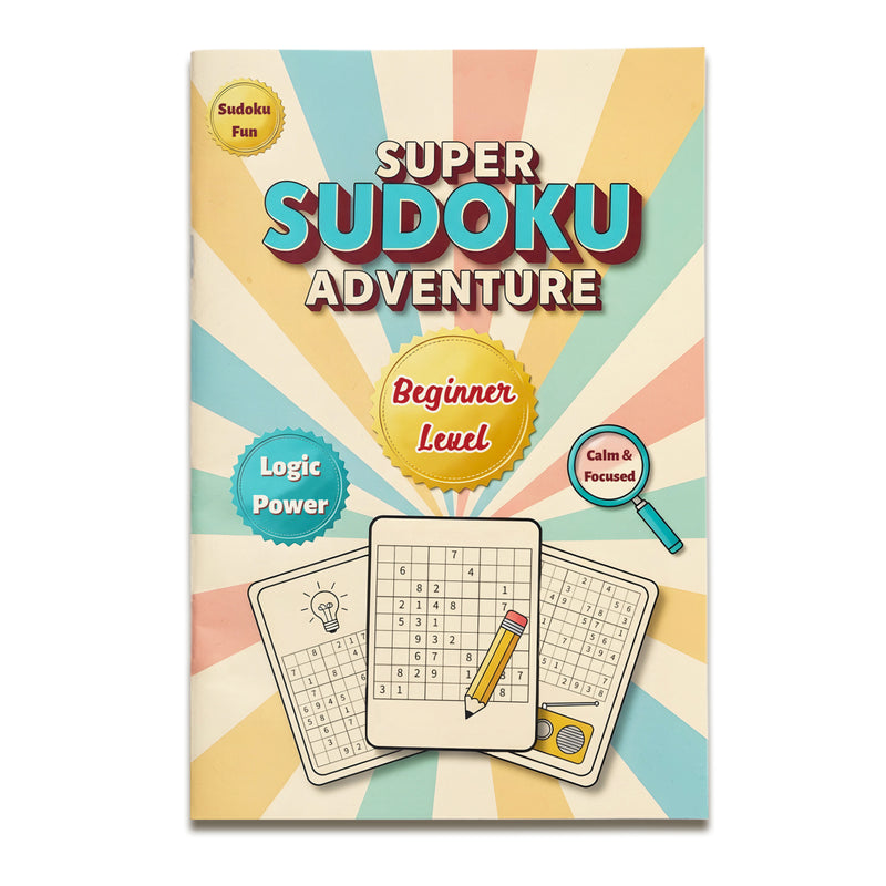 Super Sudoku Adventure 4-Level Puzzle Books cover set