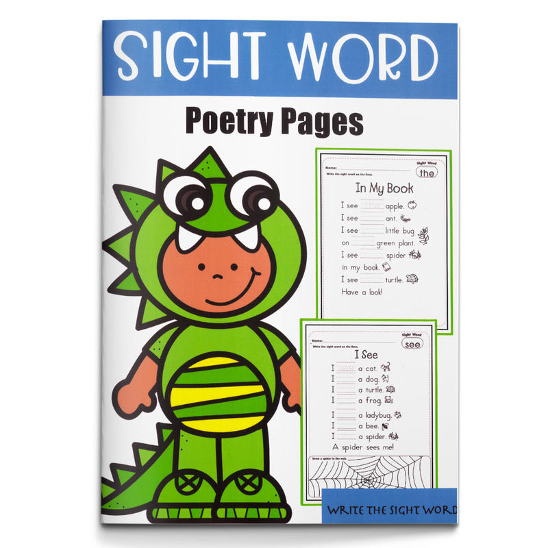Sight Word Poetry Pages Workbook for Kids cover