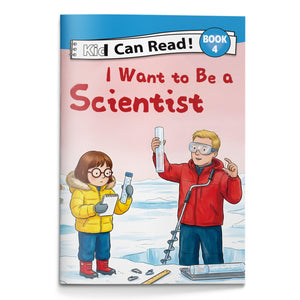 I Want to Be a Scientist Early Reader Book for Kids, Beginner Learn to Read Picture Book, First Words and Phonics Storybook About Exploring and Discovery
