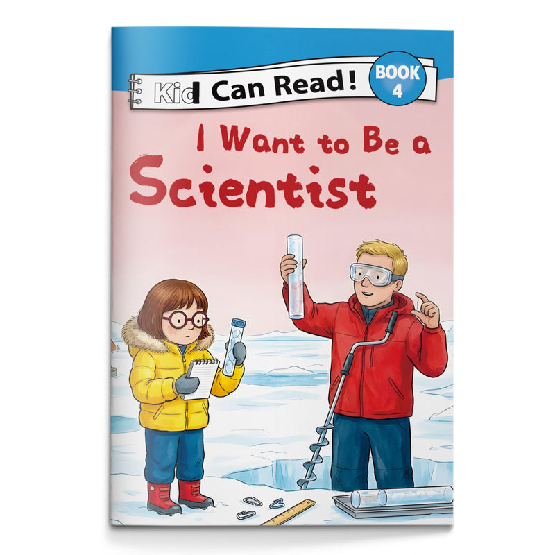 I Want to Be a Scientist Early Reader Book for Kids, Beginner Learn to Read Picture Book, First Words and Phonics Storybook About Exploring and Discovery