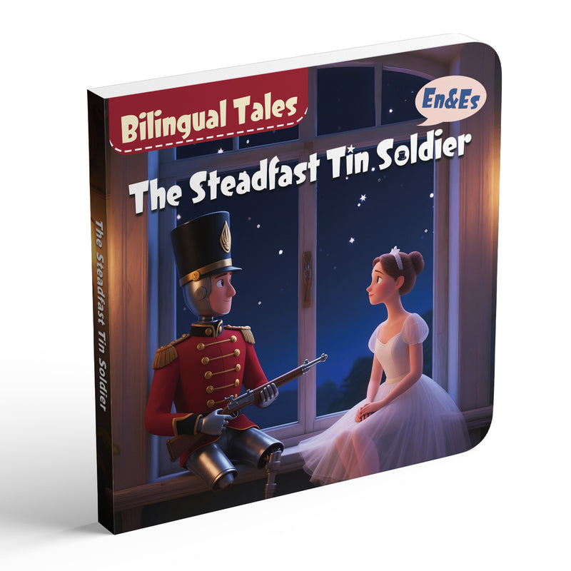 The Steadfast Tin Soldier English-Spanish bilingual storybook cover