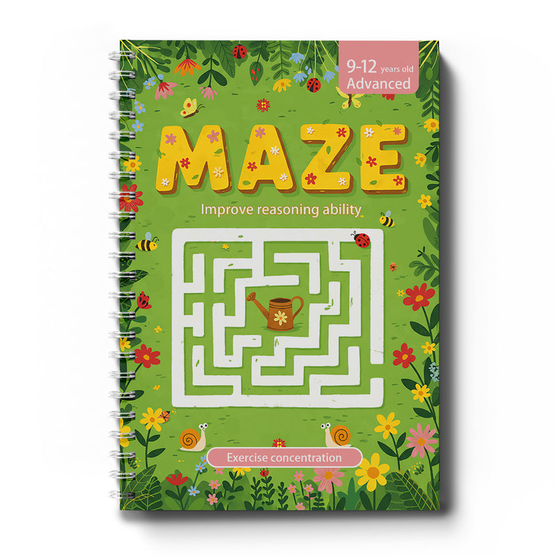 Advanced Maze Workbook Complex Logic Paths cover