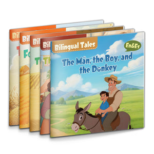 Bilingual Storybook Collection: 5-Book Set main cover and printed book set view, image 1, bundle ISBN 9798900665726