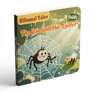 The Bee and the Spider Bilingual Storybook for Kids, English and Spanish Picture Book, Classic Animal Fable for Early Reading, Language Learning and Bedtime Reading