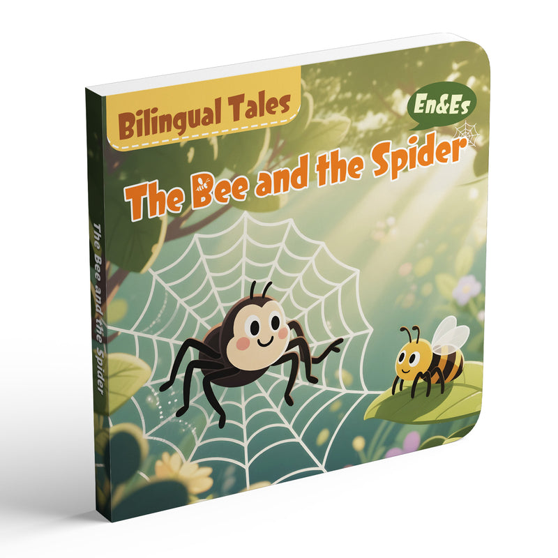 The Bee and the Spider Bilingual Storybook for Kids, English and Spanish Picture Book, Classic Animal Fable for Early Reading, Language Learning and Bedtime Reading