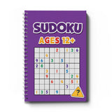 Family practicing sudoku workbook activities together