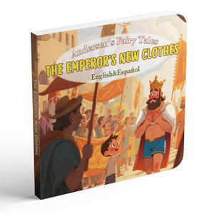 The Emperor's New Clothes English-Spanish bilingual Andersen fairy tale book cover