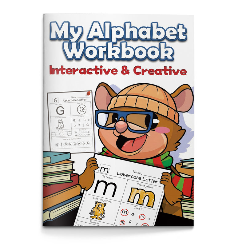 My Alphabet Workbook interactive letters cover