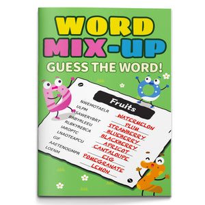 Word Mix-Up Guess the Word Activity Book for Kids cover