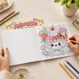 Cute Food Coloring Book, Volume 22 physical printed book product image 1, ISBN 9798904669935
