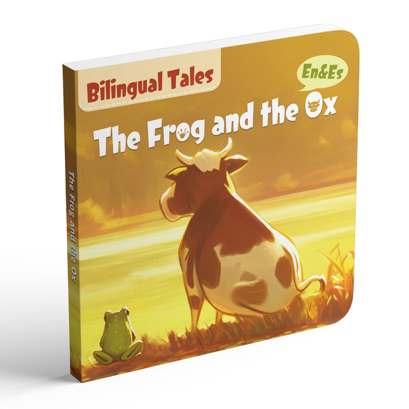 The Frog and the Ox English-Spanish bilingual fable book cover