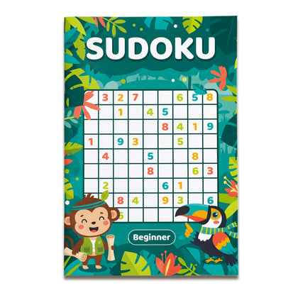 Jungle Sudoku Puzzle Books Beginner to Challenge covers