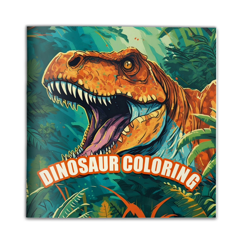 Detailed Dinosaur Art Coloring Book for Kids cover