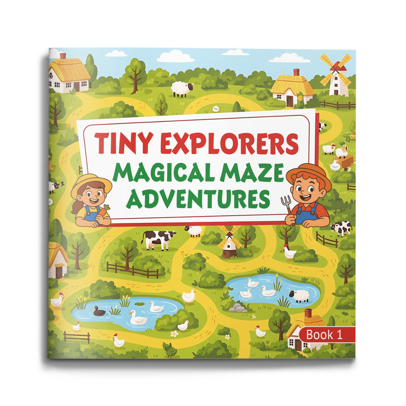 Tiny Explorers Maze Book 1 Countryside cover
