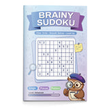 Printed four-book Brainy Sudoku collection for kids