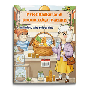 Price Basket and Autumn Float Parade inflation book for kids cover