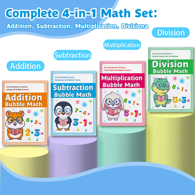 Bubble Math 4 Book Set cover