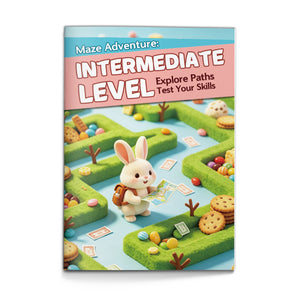 Intermediate Maze Activity Workbook, Skill-Building Puzzle Practice for Hand Control, Focus, Problem Solving and Logical Thinking