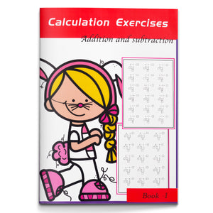 Kids Addition and Subtraction Drill Practice Book for Early Math Learning, Number Facts and Basic Arithmetic Skills