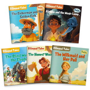 Bilingual Tales: English & Spanish Story Collection – 26-30