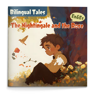 The Nightingale and the Rose English-Spanish Book cover