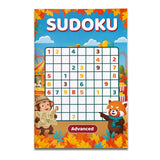 Printed four-book progressive sudoku set for children